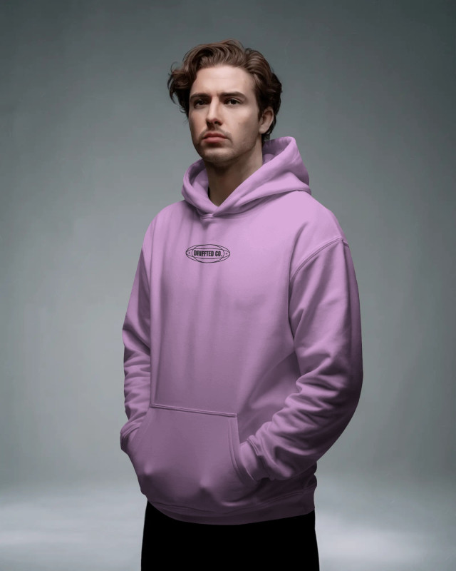 DRIFFTED Premium Hoodie Pc Cotton-Fleece Regular Fit | Lavender