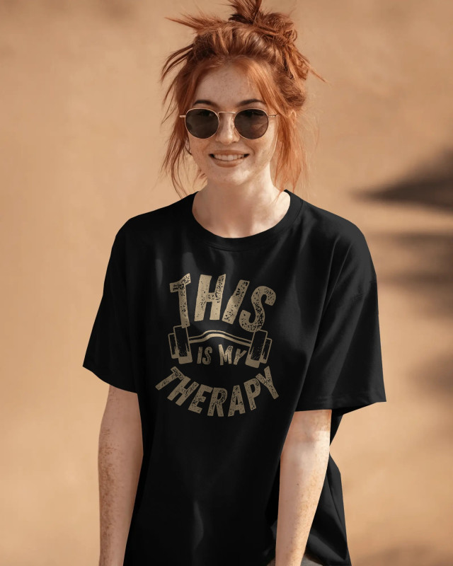 DRIFFTED Oversized Unisex Gym Aesthetic T-Shirt - "Gym Therapy" Edition