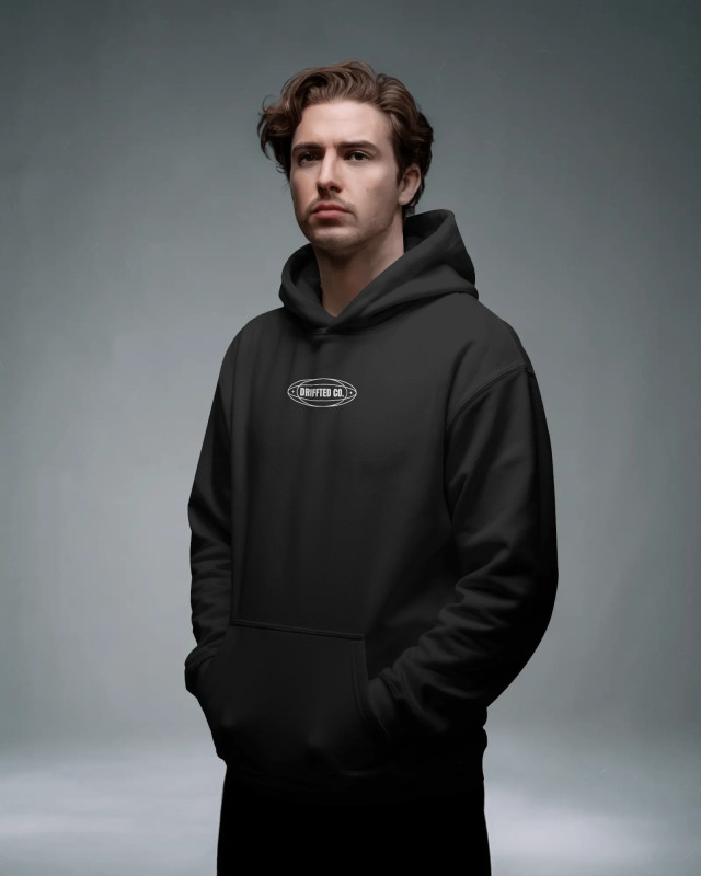 DRIFFTED Premium Hoodie Pc Cotton-Fleece Regular Fit | Black