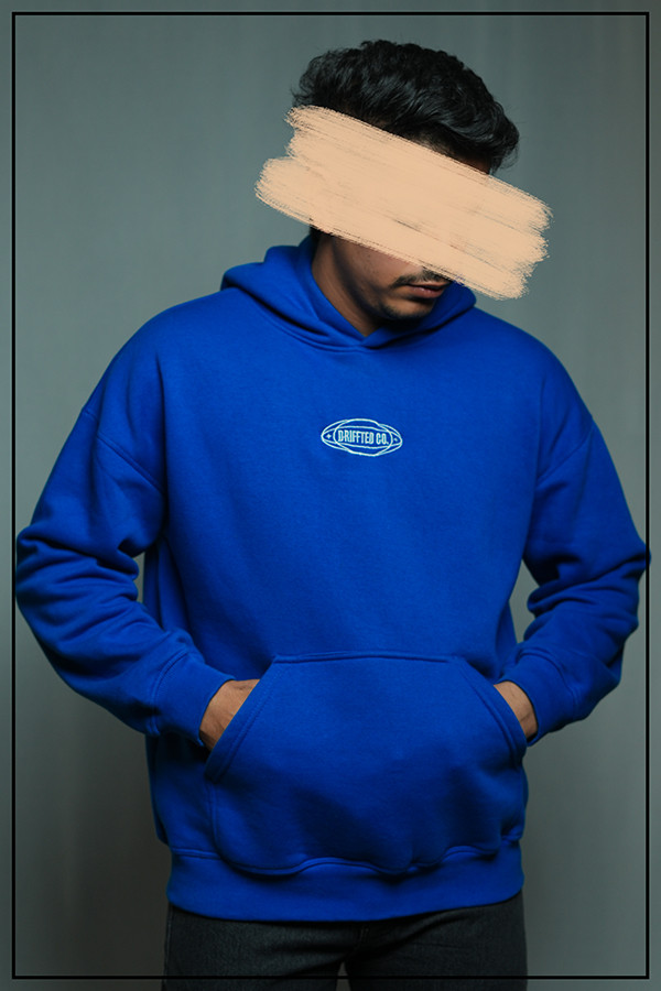Oversized Hoodie | Royal Blue | Premium Cotton-Fleece |  DRIFFTED  CLOTHING